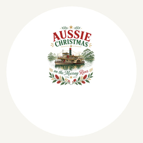 Christmas On The Murray Personalised Pewter Christmas Ornament
