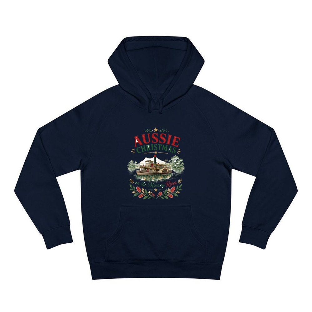 Christmas On The Murray personalised Christmas hoodie in navy
