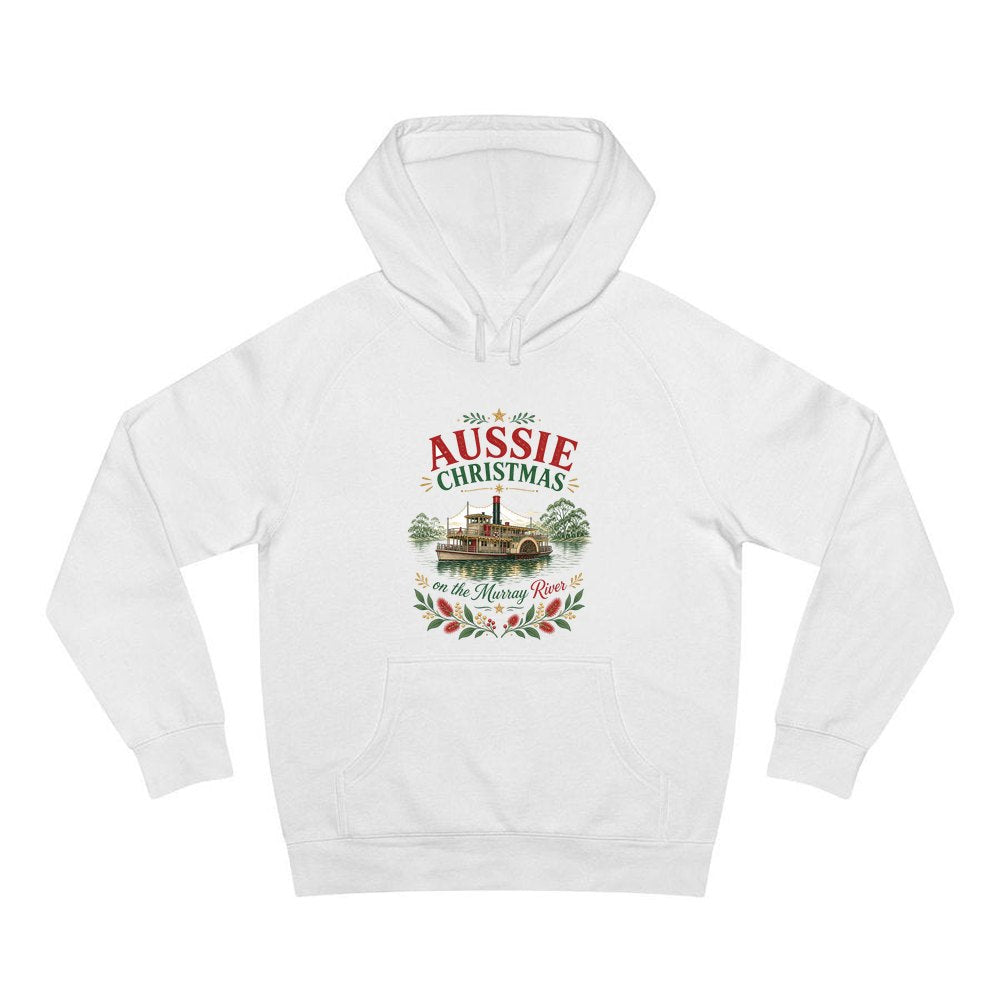 Christmas On The Murray personalised Christmas hoodie in white