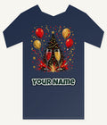 Christmas Party Celebration Personalised Kids Tee and Baby Bodysuit