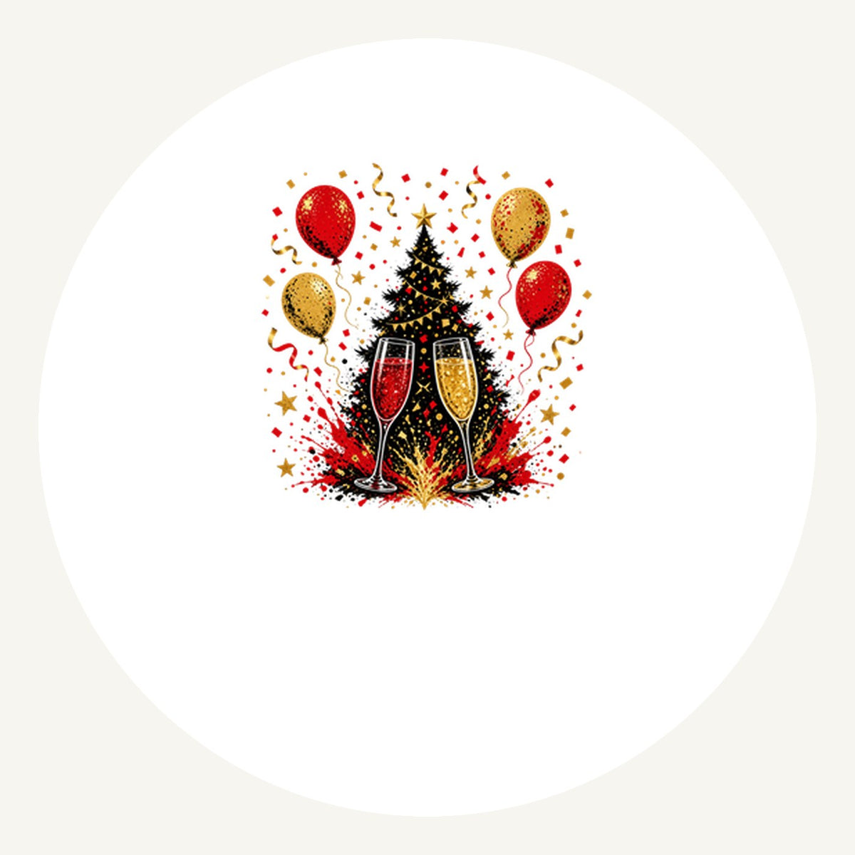 Christmas Party Celebration Personalised Pewter Christmas Ornament