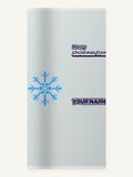 Circuit Board Snowflake Personalised Beach Towel