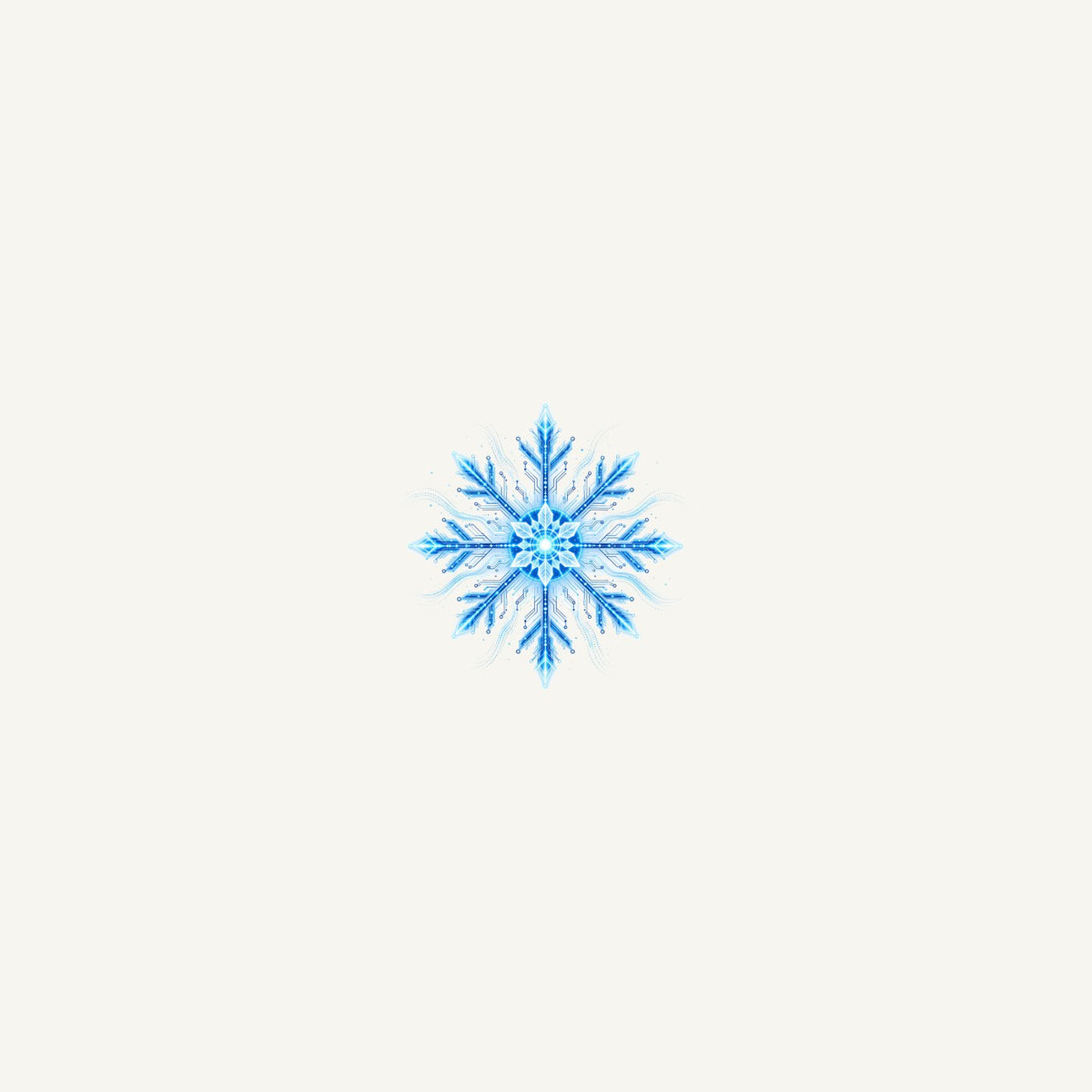 Circuit Board Snowflake Personalised Beach Towel