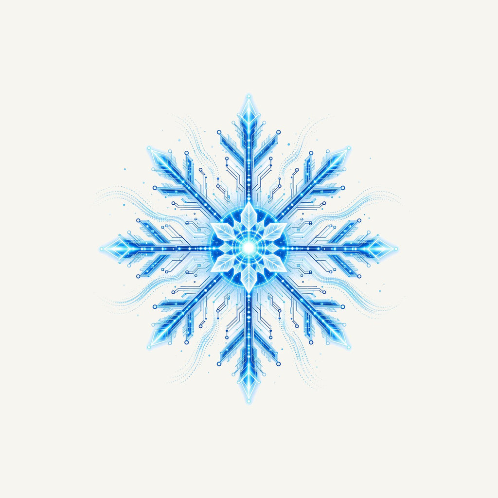 Circuit Board Snowflake Personalised Christmas T-Shirt and Hoodie