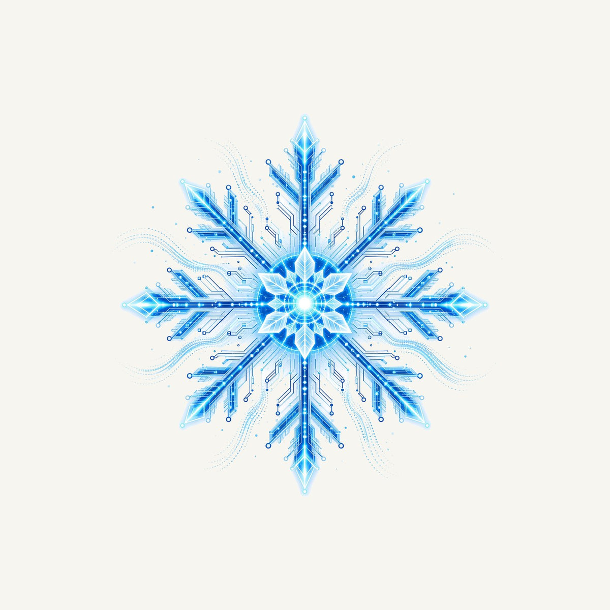 Circuit Board Snowflake Personalised Christmas T-Shirt and Hoodie
