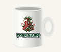 Classic Christmas Stockings Pair Personalised Christmas Mug