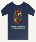 Classic Hanging Christmas Ornaments Personalised Kids Tee and Baby Bodysuit