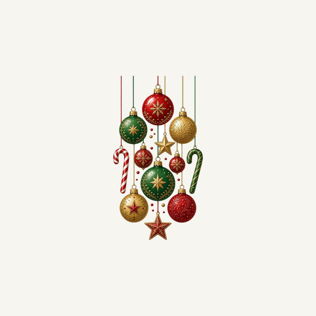 Classic Hanging Christmas Ornaments Personalised Christmas Mug