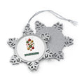Classic Hanging Christmas Ornaments Personalised Pewter Christmas Ornament