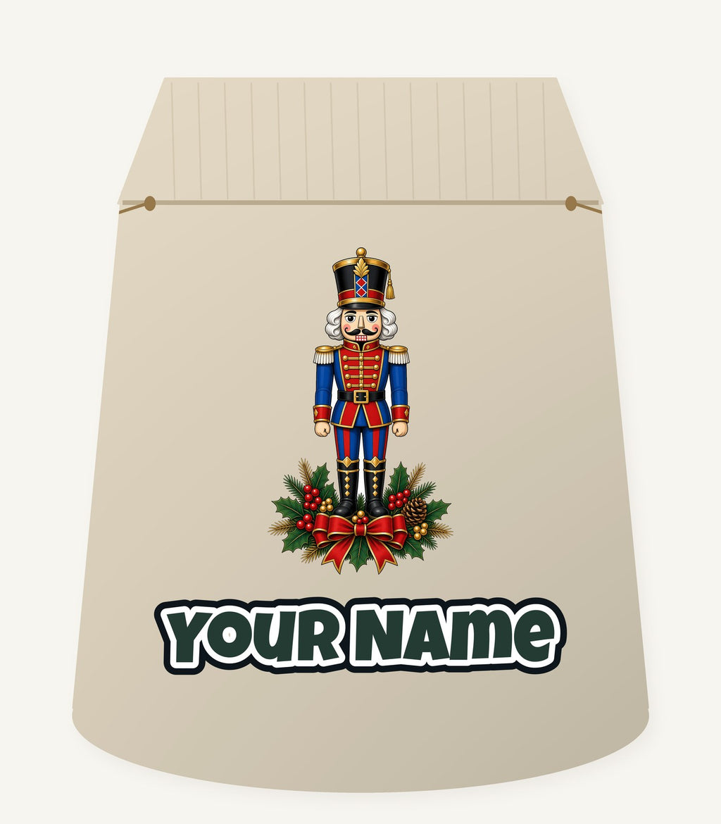 Classic Nutcracker Soldier Personalised Santa Sack