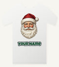 Classic Santa Face Portrait Personalised Christmas T-Shirt and Hoodie