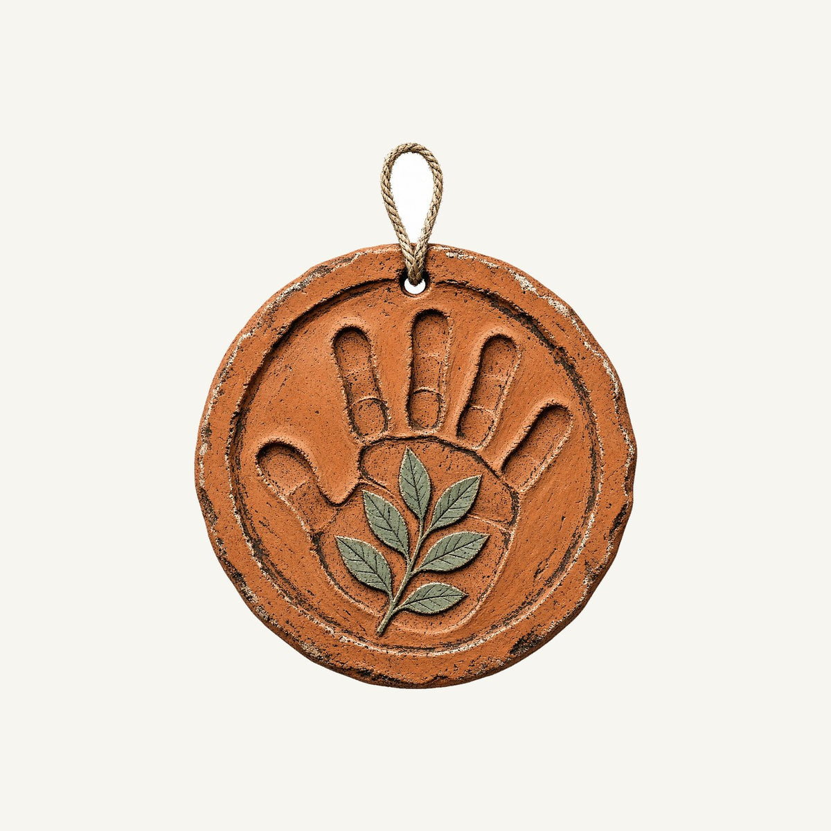Clay Handprint Keepsake Ornament Personalised Christmas T-Shirt and Hoodie