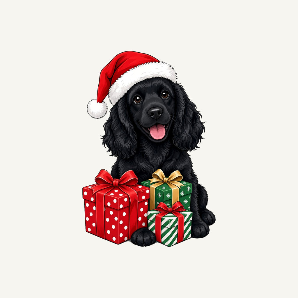 Cocker Spaniel Christmas Personalised Christmas Pet Bandana, Cat or Dog
