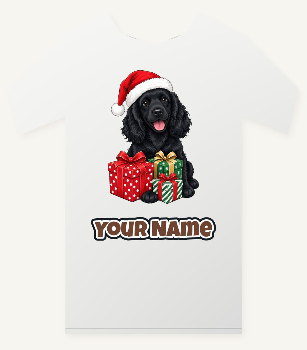 Cocker Spaniel Christmas Personalised Christmas T-Shirt and Hoodie