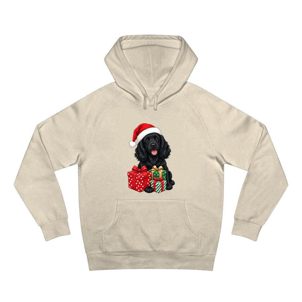 Cocker Spaniel personalised Christmas hoodie in sand