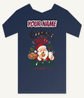 Cookies and Milk Santa Personalised Kids and Baby Christmas Tee