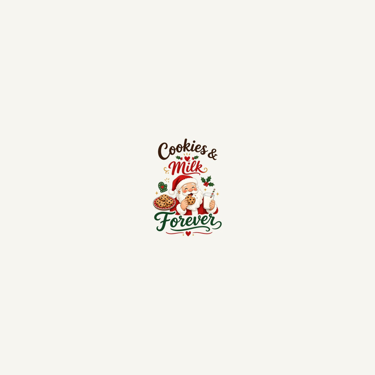 Cookies and Milk Santa Personalised Beach Towel