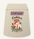 Cookies and Milk Santa Personalised Santa Sack