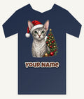 Cornish Rex Christmas Personalised Kids Tee and Baby Bodysuit