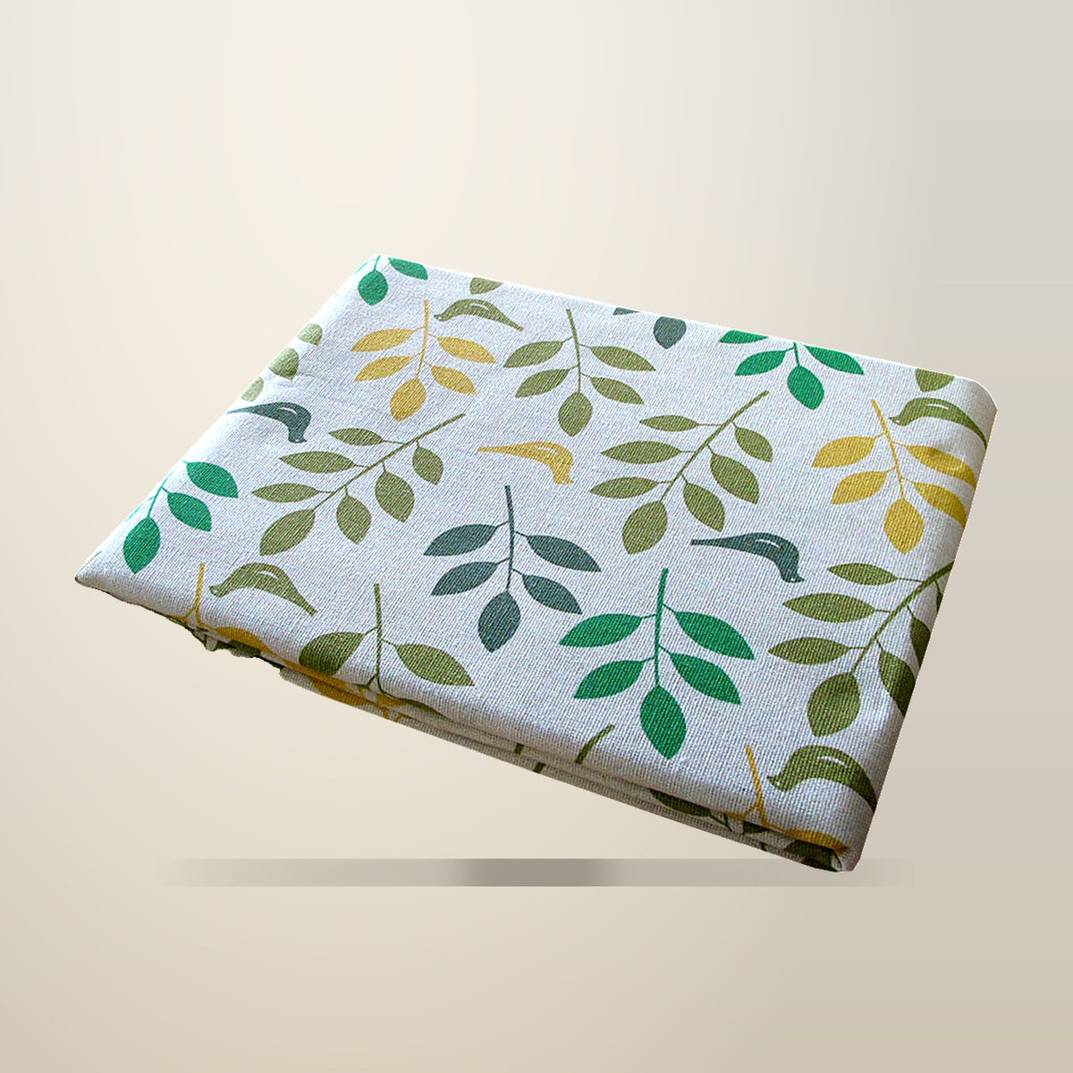 Cotton Oblong Table Cloth, 150 x 230 cm, on a plain cream background