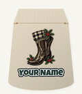 Cowboy Boot With Holly Personalised Santa Sack