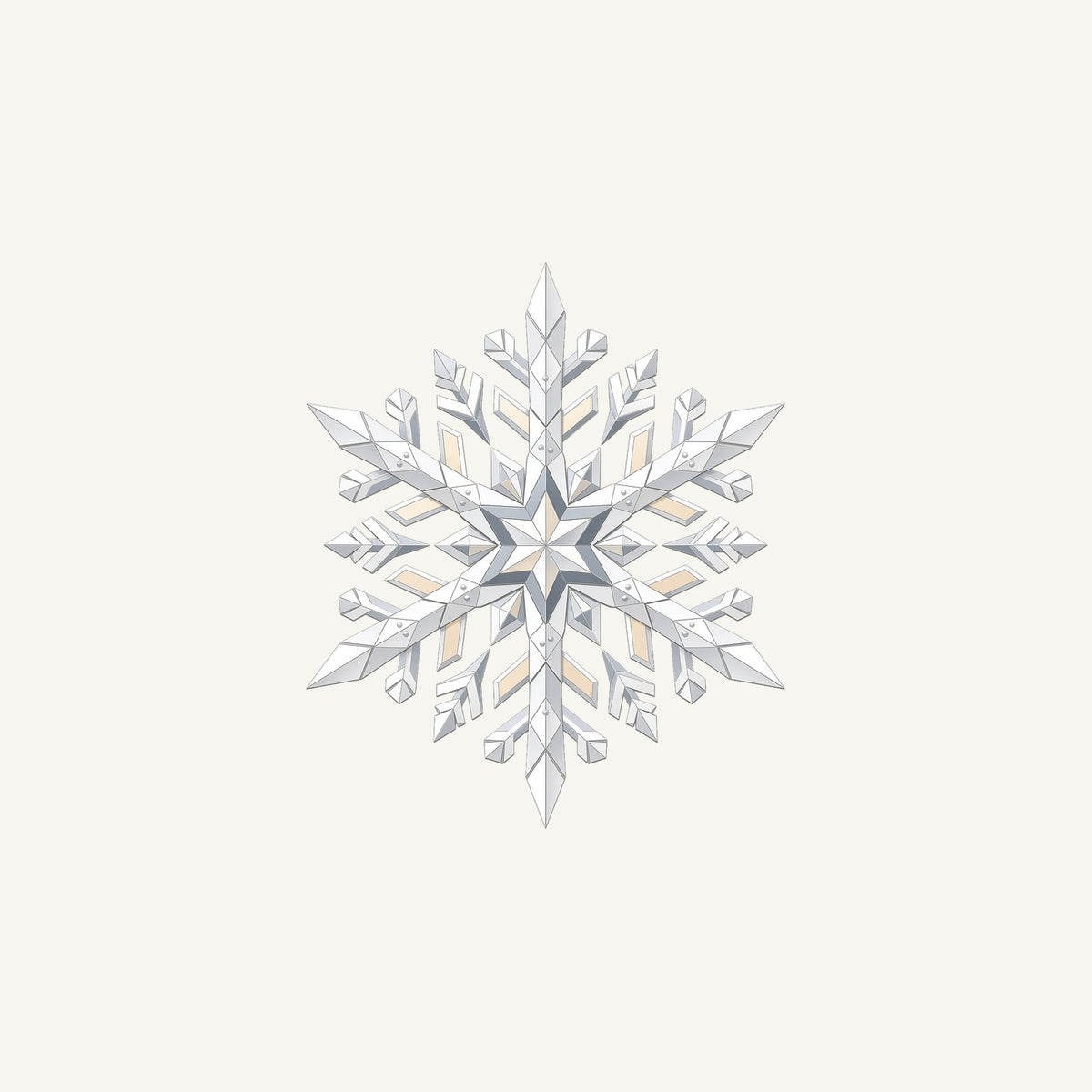 Crystal Cut Snowflake Personalised Christmas Mug