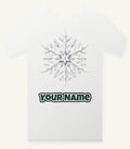 Crystal Cut Snowflake Personalised Christmas T-Shirt and Hoodie