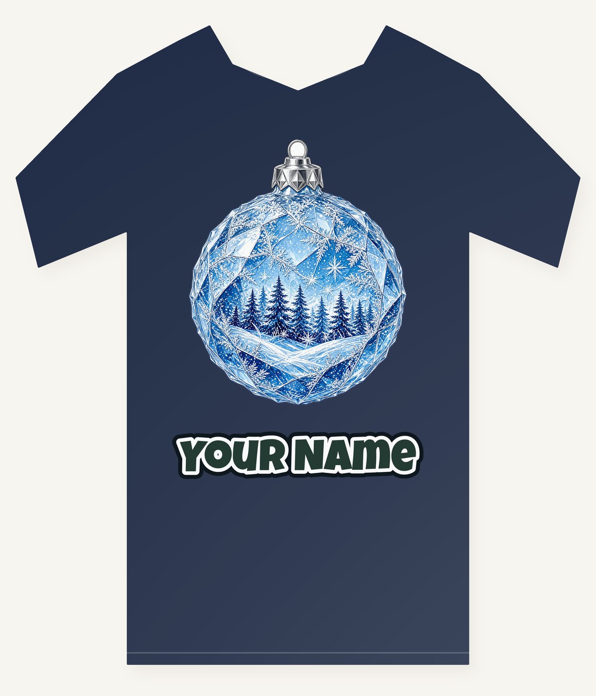 Crystal Forest Bauble Personalised Kids Tee and Baby Bodysuit
