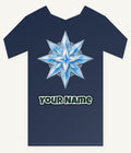 Crystal Ice Star Personalised Kids Tee and Baby Bodysuit