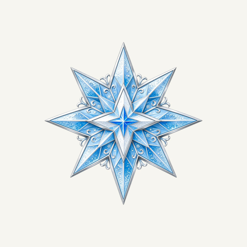 Crystal Ice Star Personalised Kids Tee and Baby Bodysuit