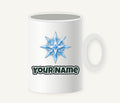 Crystal Ice Star Personalised Christmas Mug