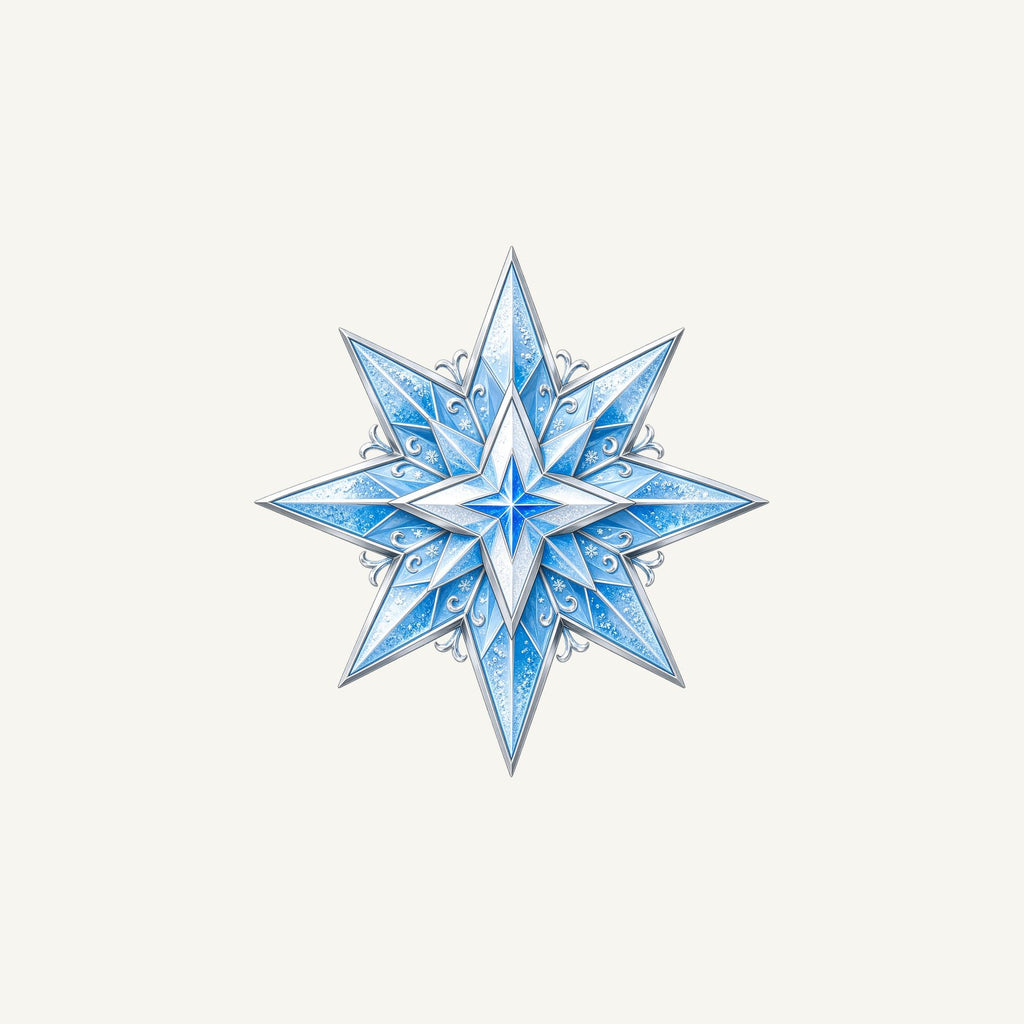 Crystal Ice Star Personalised Christmas Mug