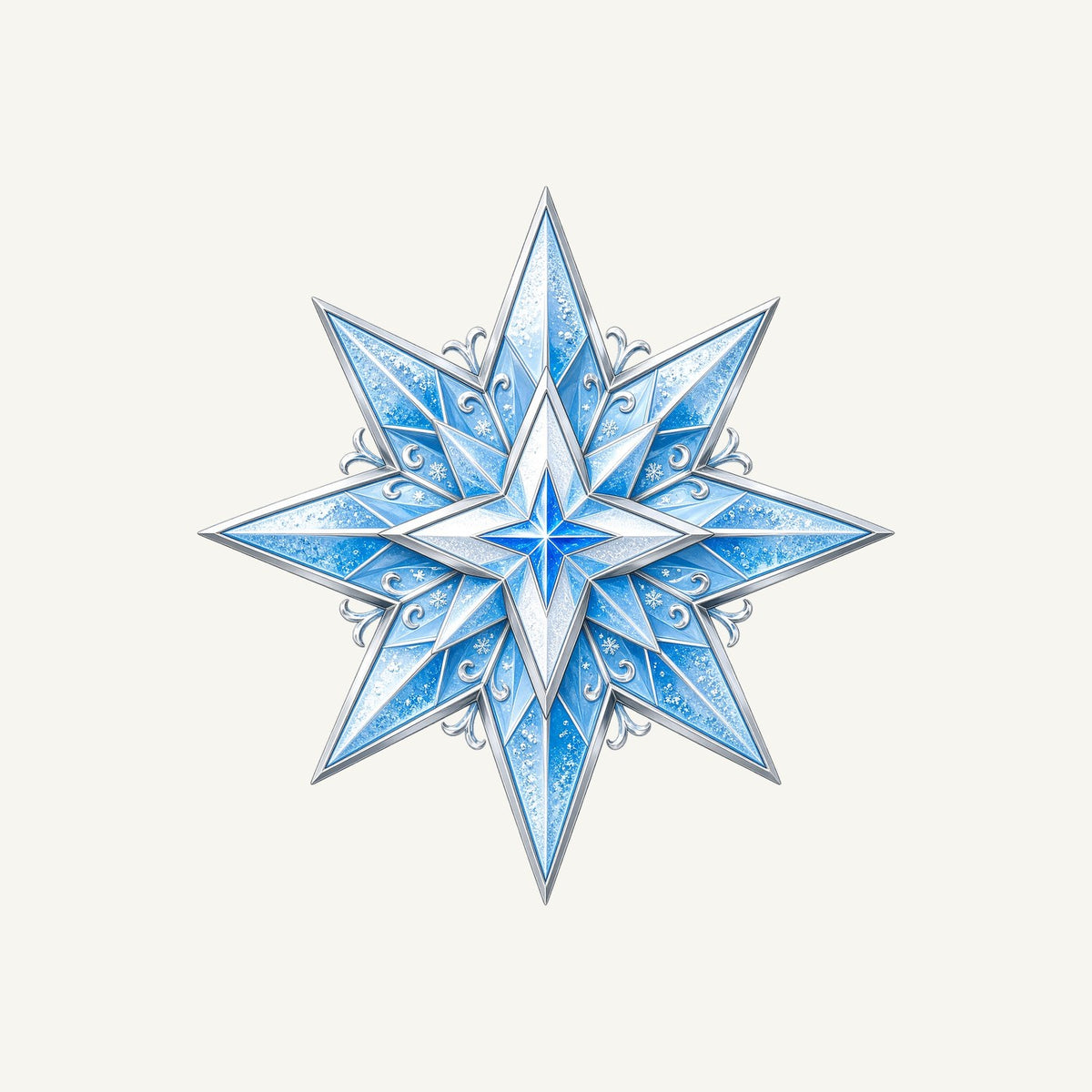 Crystal Ice Star Personalised Christmas T-Shirt and Hoodie