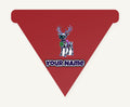 Cyber Reindeer Personalised Christmas Dog Bandana