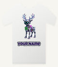Cyber Reindeer Personalised Christmas T-Shirt and Hoodie
