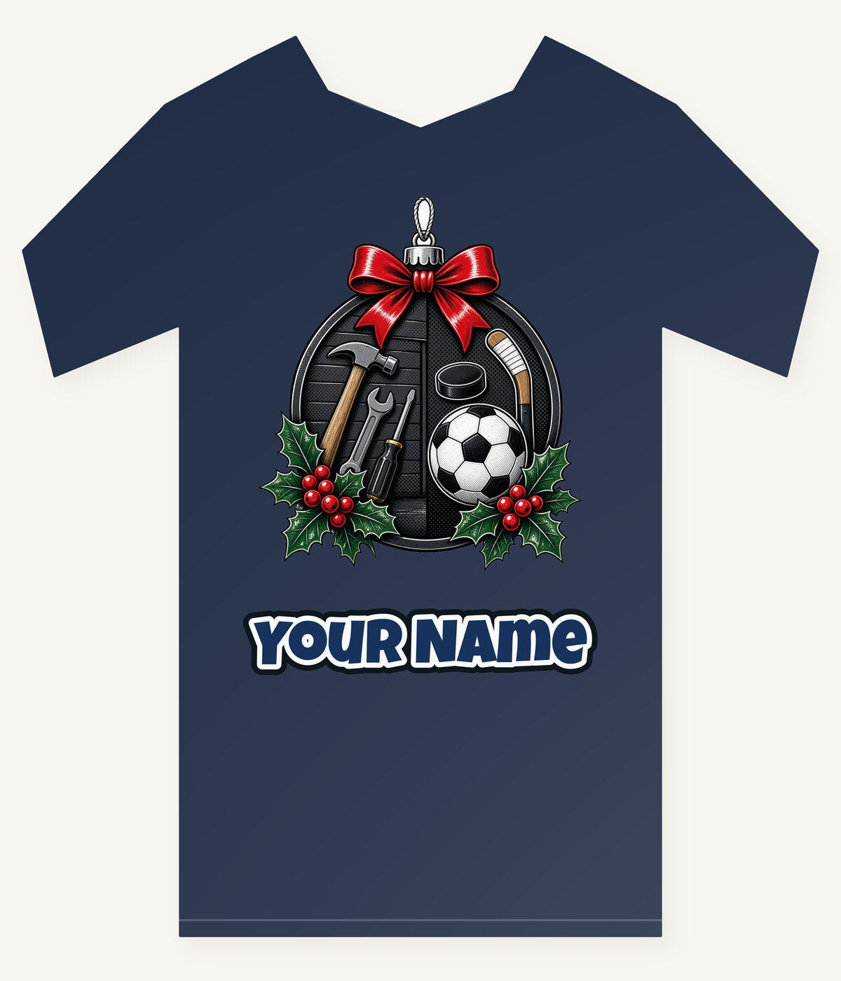 Dad's Tools And Sports Bauble Personalised Kids Tee and Baby Bodysuit