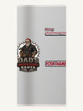 Dad's Workshop Santa Personalised Beach Towel