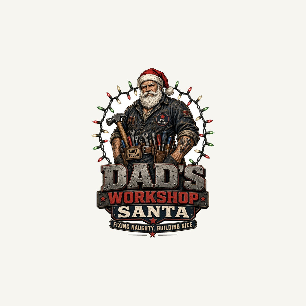 Dad's Workshop Santa Personalised Christmas Mug