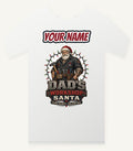 Dad's Workshop Santa Personalised Christmas T-Shirt and Hoodie