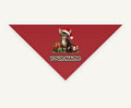 Devon Rex personalised Christmas pet bandana, tie-on style