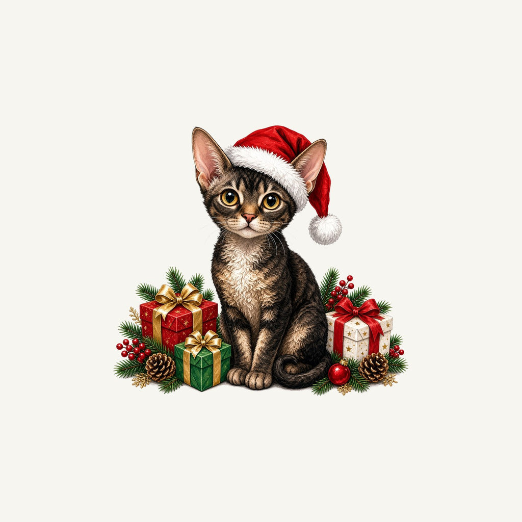 Devon Rex Christmas Personalised Christmas Mug