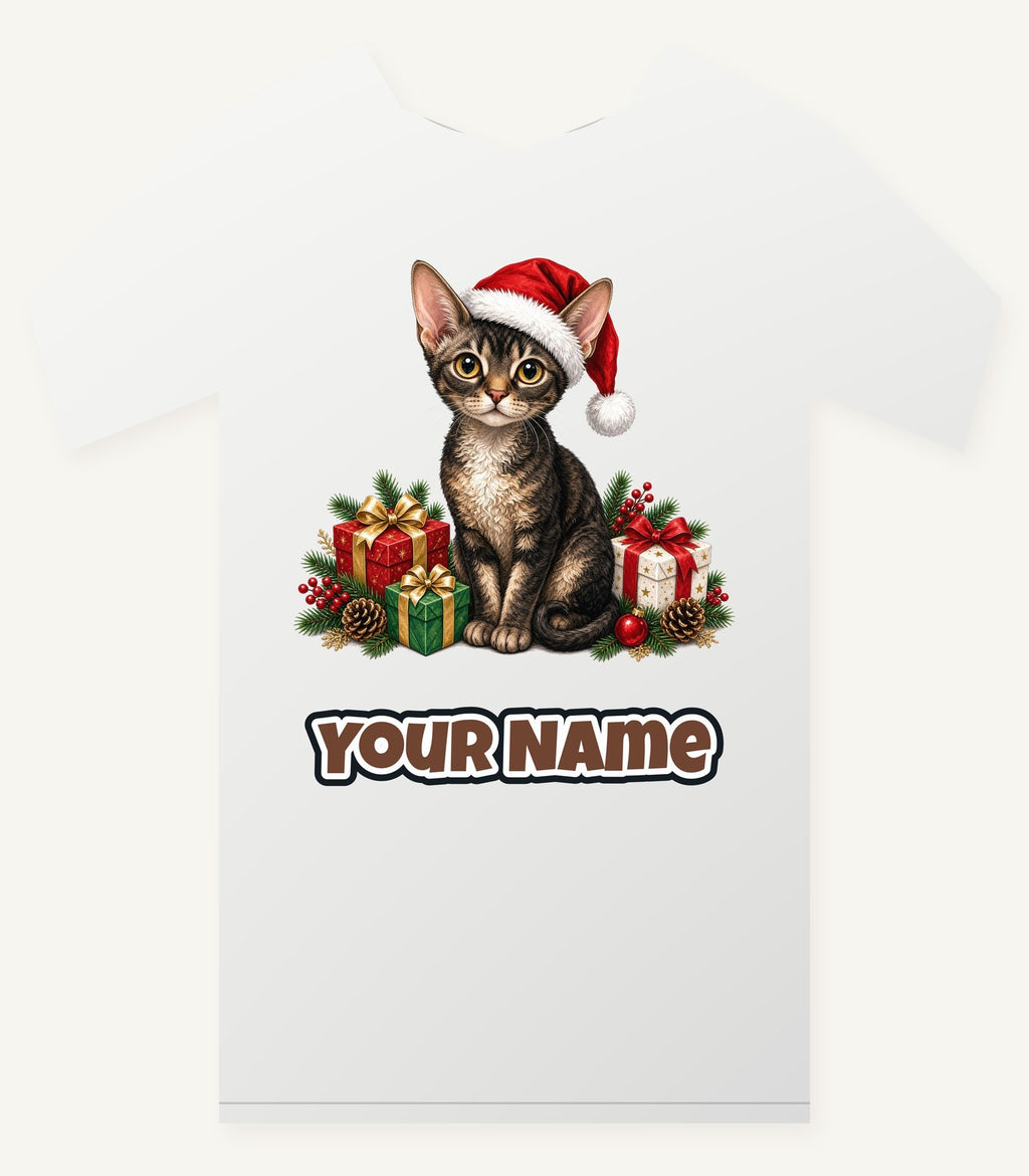 Devon Rex Christmas Personalised Christmas T-Shirt and Hoodie