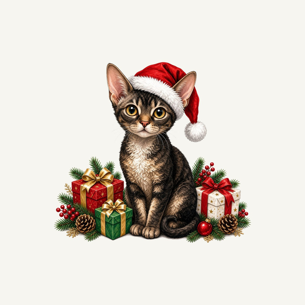 Devon Rex Christmas Personalised Christmas T-Shirt and Hoodie