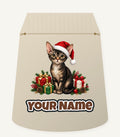 Devon Rex Christmas Personalised Santa Sack