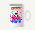 Disco Ball Party Santa Personalised Christmas Mug