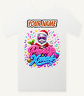 Disco Ball Party Santa Personalised Christmas T-Shirt and Hoodie