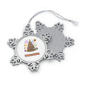 Disco Glitter Christmas Tree Personalised Pewter Christmas Ornament