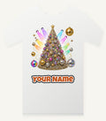 Disco Glitter Christmas Tree Personalised Christmas T-Shirt and Hoodie