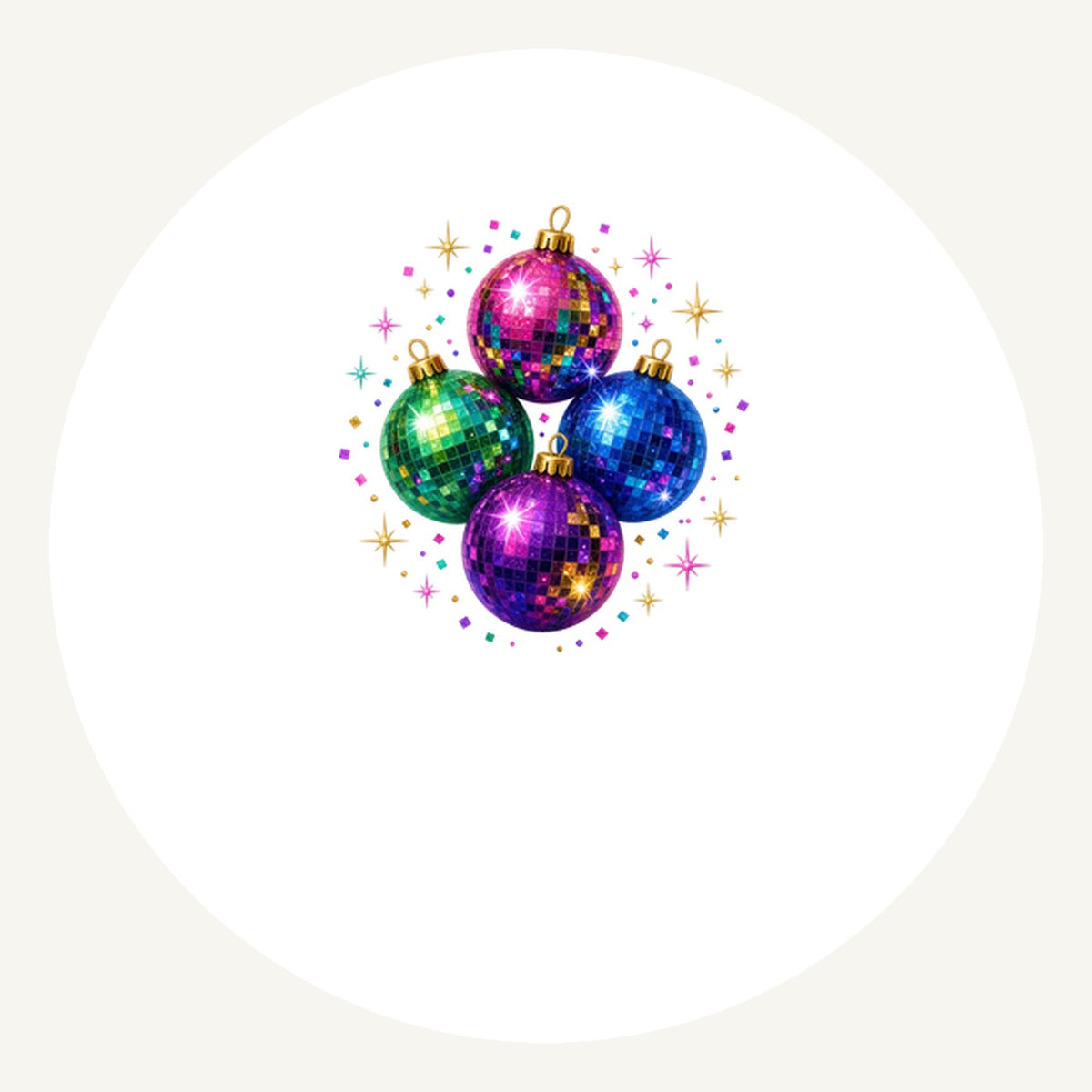 Disco Mirror Ball Baubles Personalised Pewter Christmas Ornament
