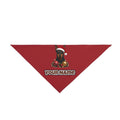 Doberman personalised Christmas pet bandana in red, tie-on style